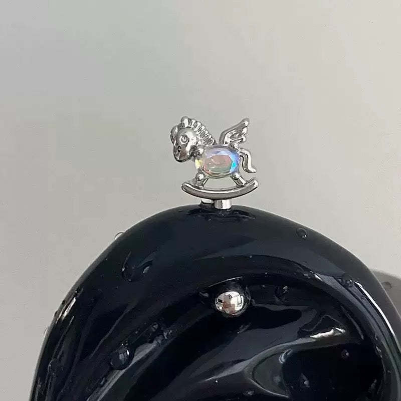 Rocking Horse Vertical Helix Earrings