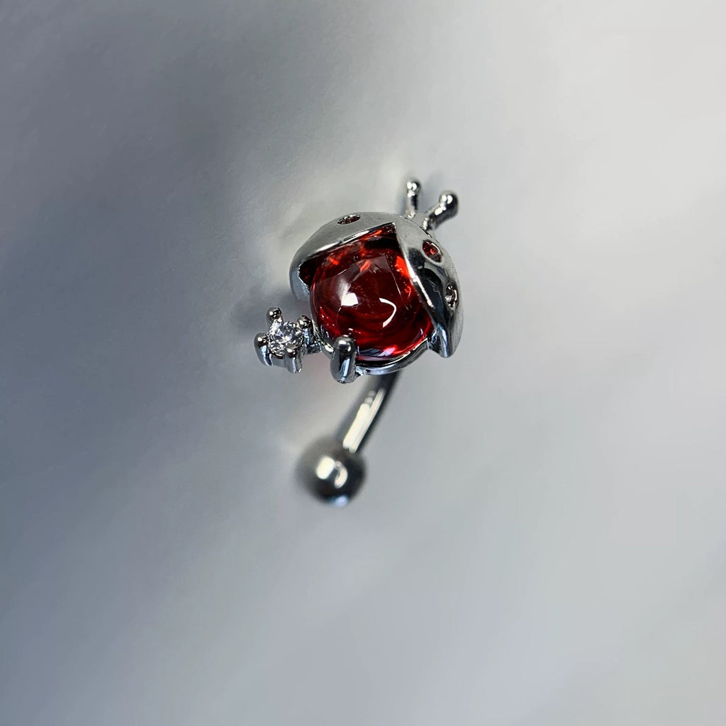 Ladybird Charm Rook / Daith Earrings