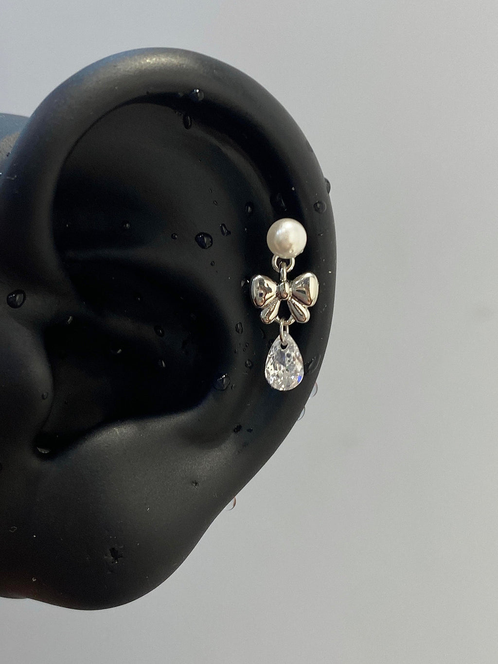 Pearl Teardrop Helix Earrings