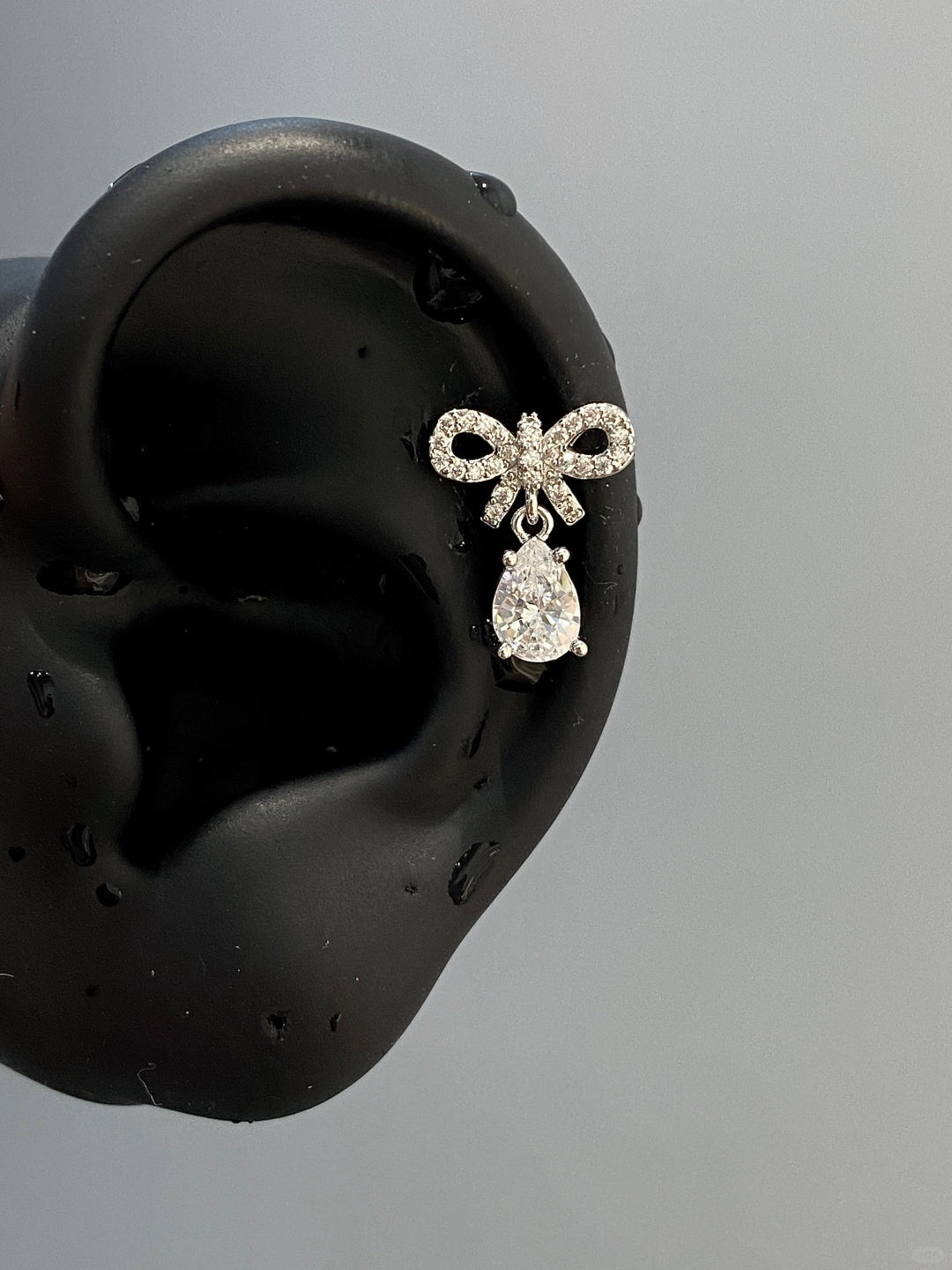 Bow Drop Helix Earrings