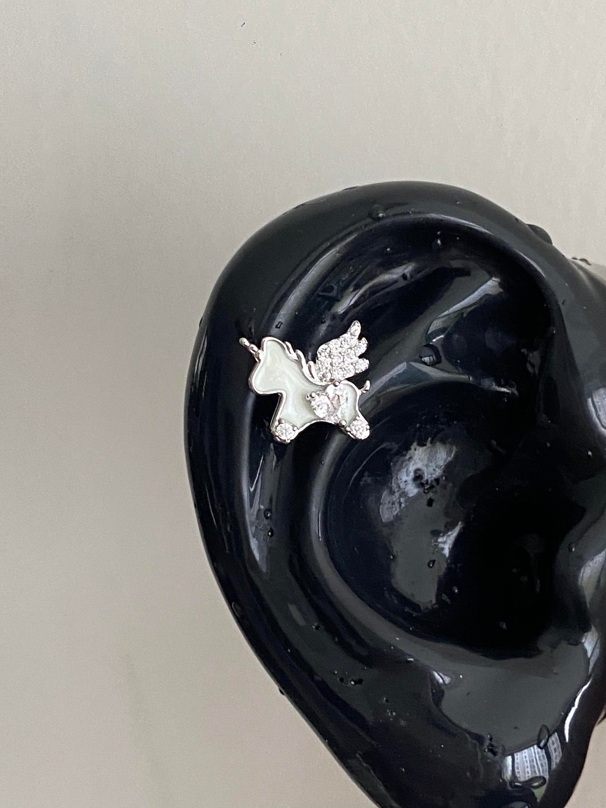 Mystic Unicorn Helix Earrings