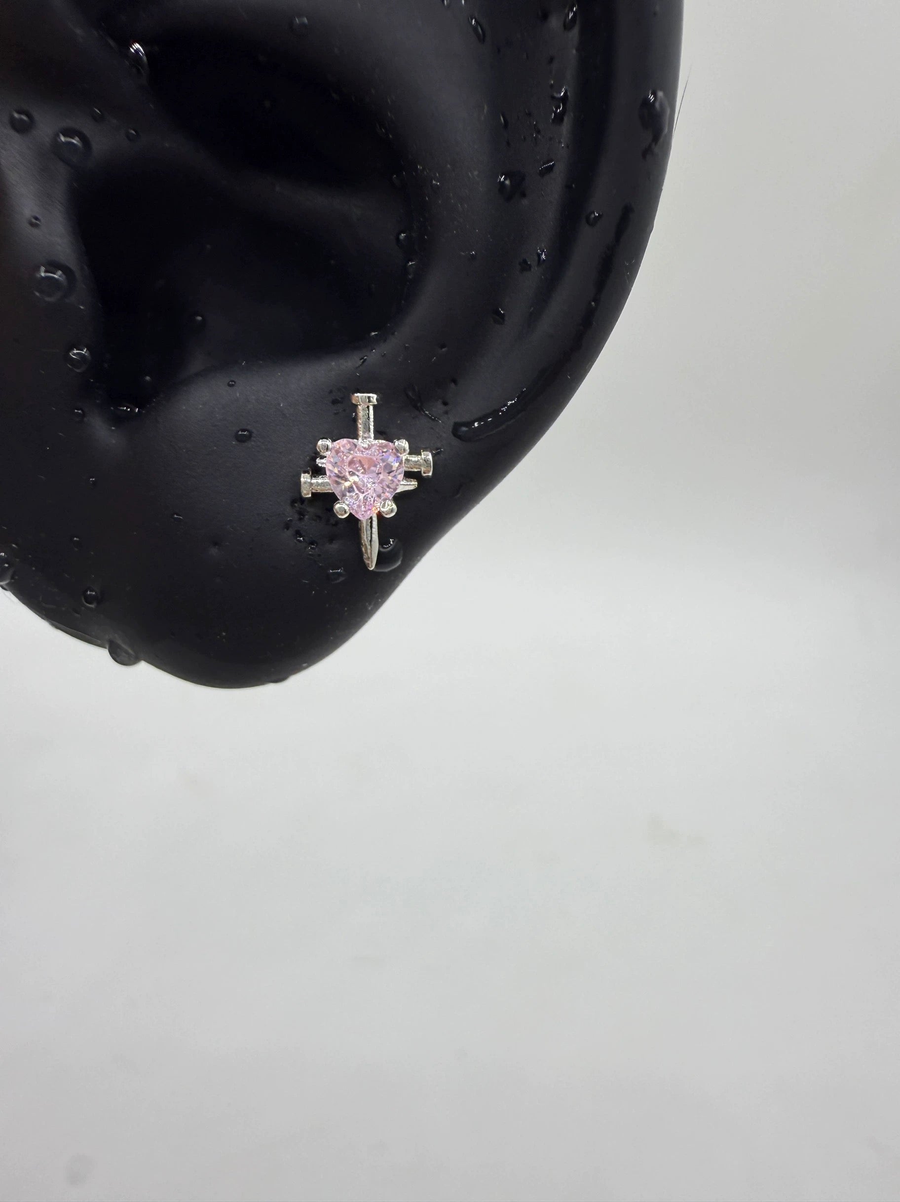 Heart Daggers Helix Earrings
