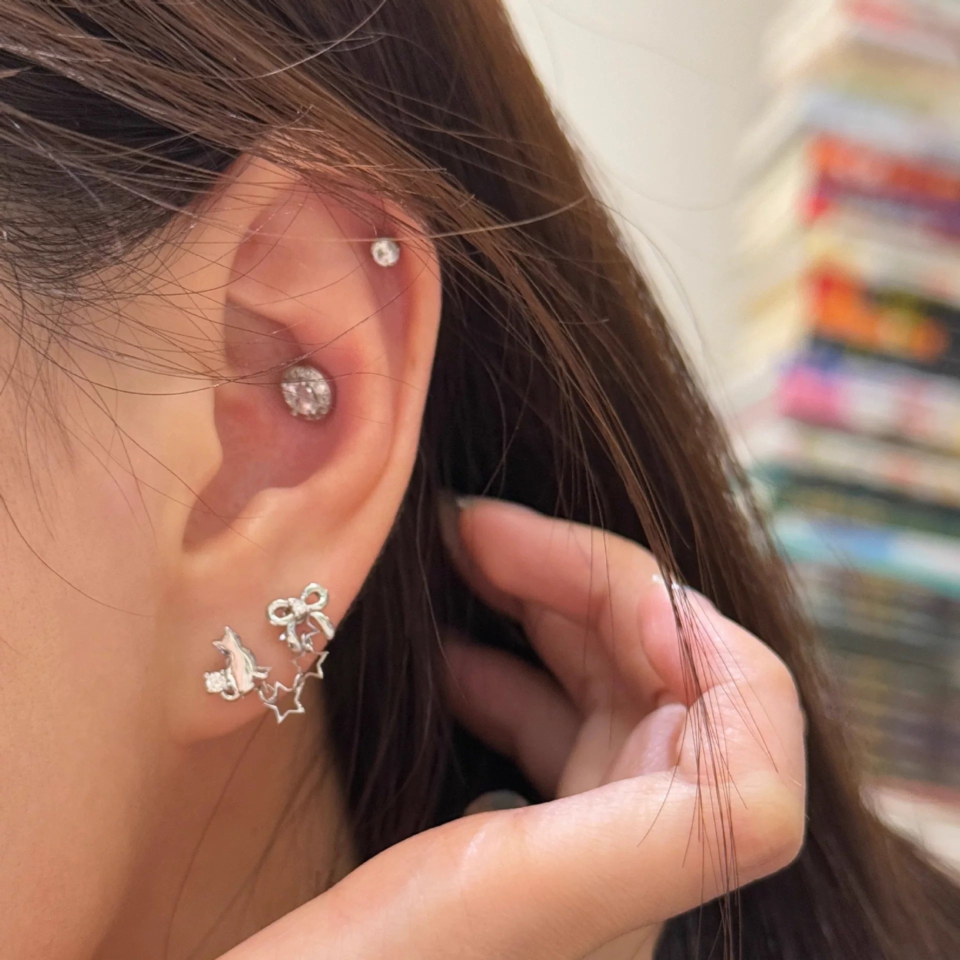 Star Chase Lobe Earrings