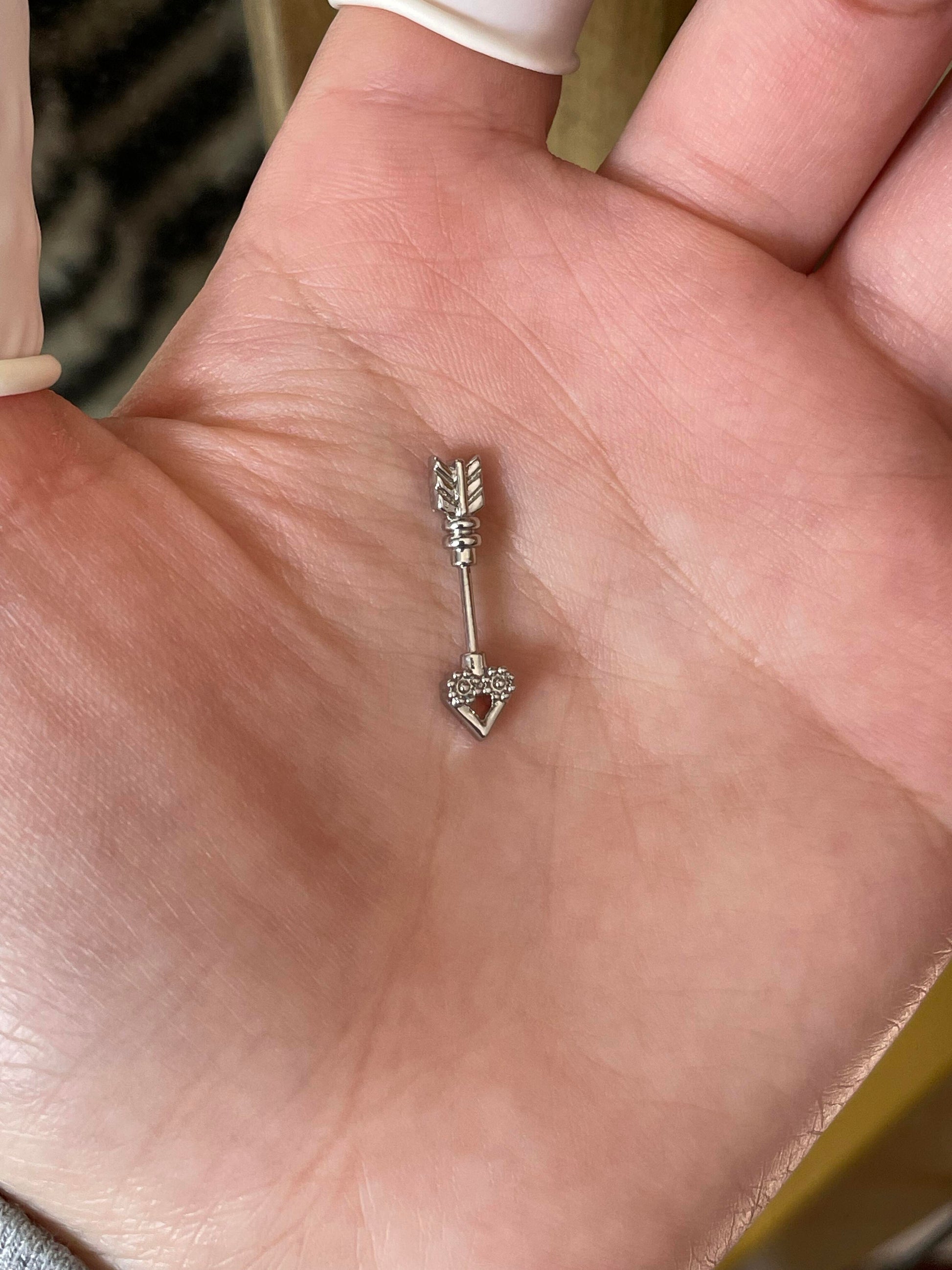 Striking Arrow Vertical Helix Earrings