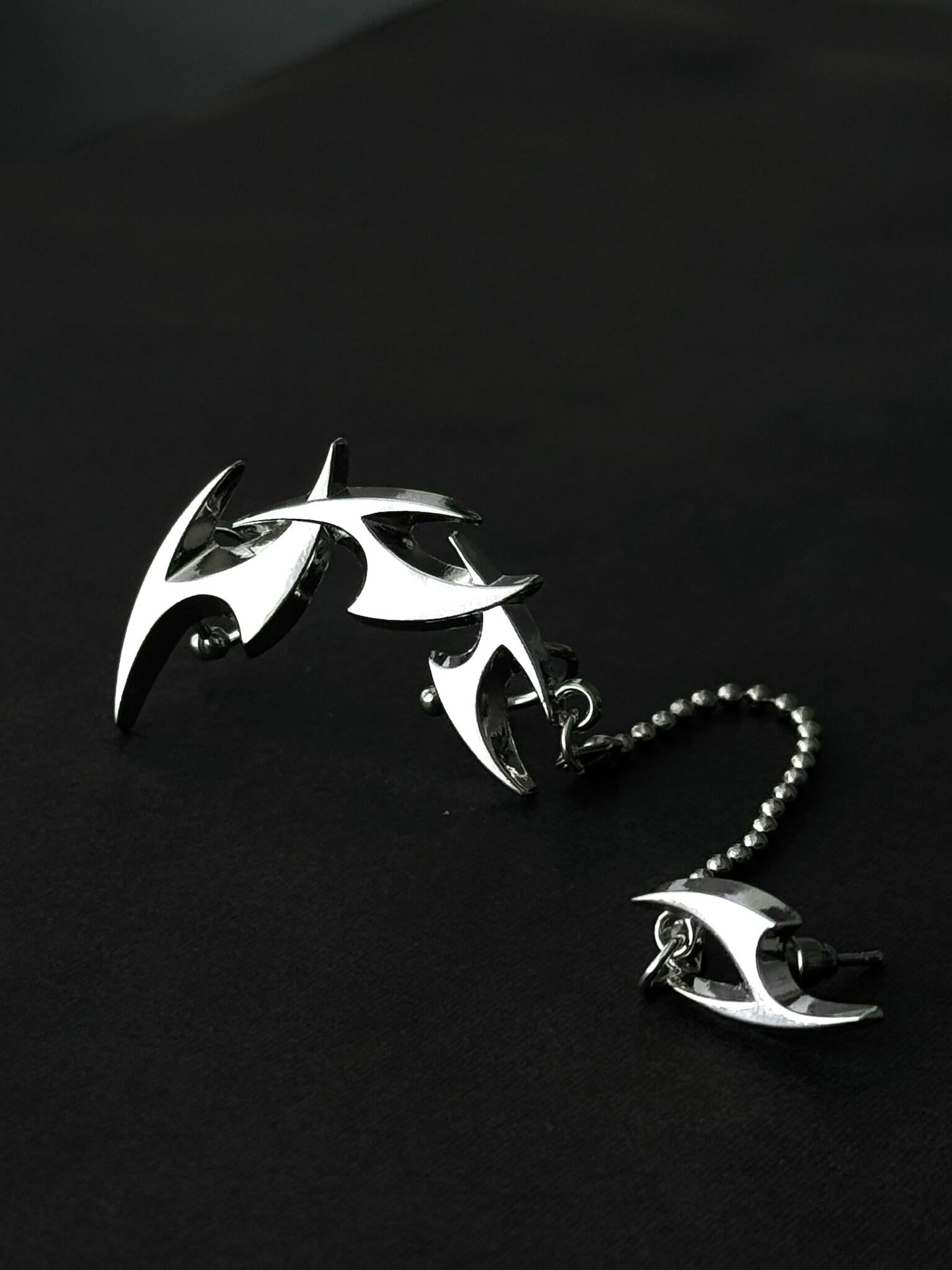 Razorwing Chain Earrings