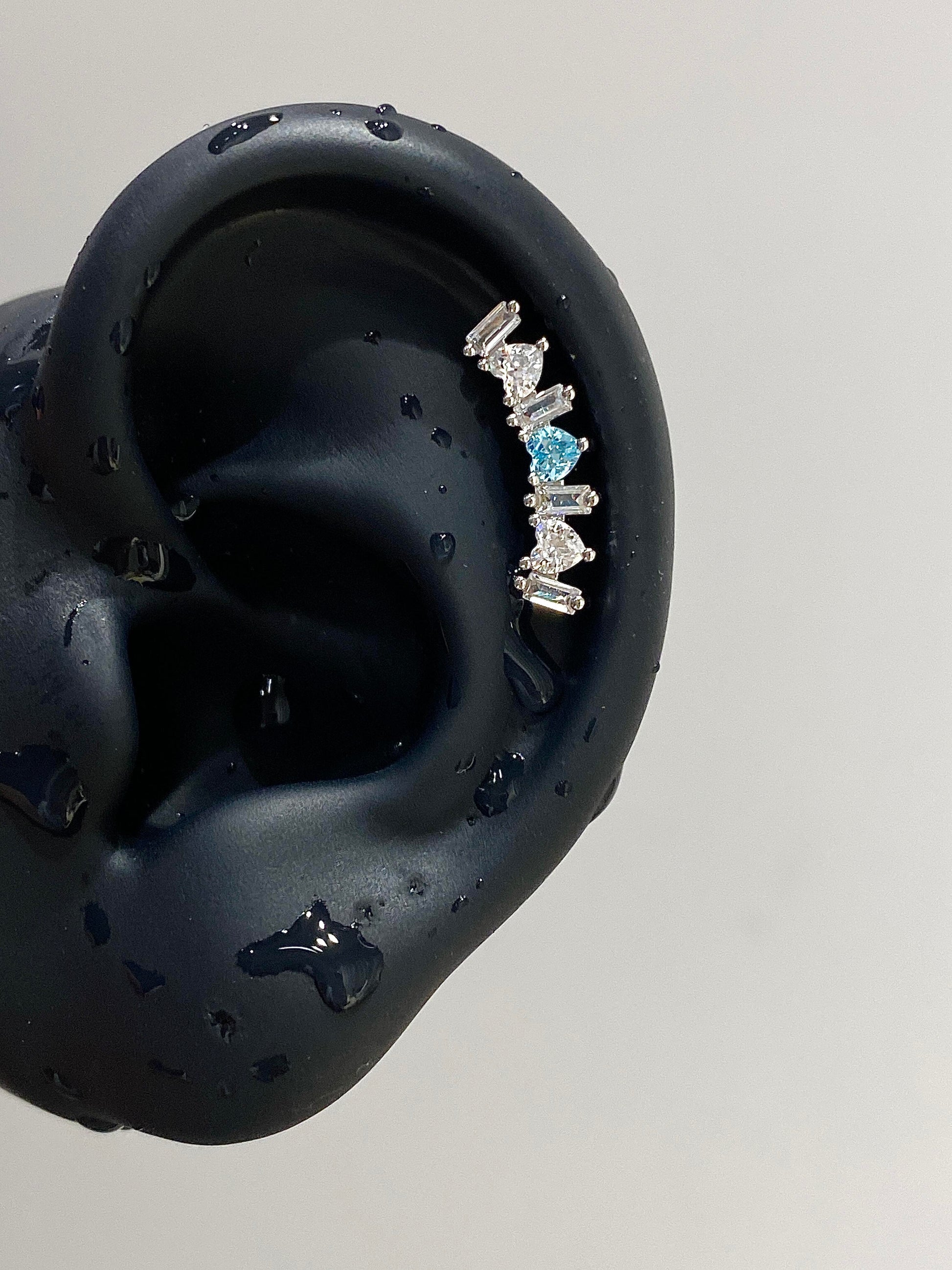 Heart Arc Helix Earrings
