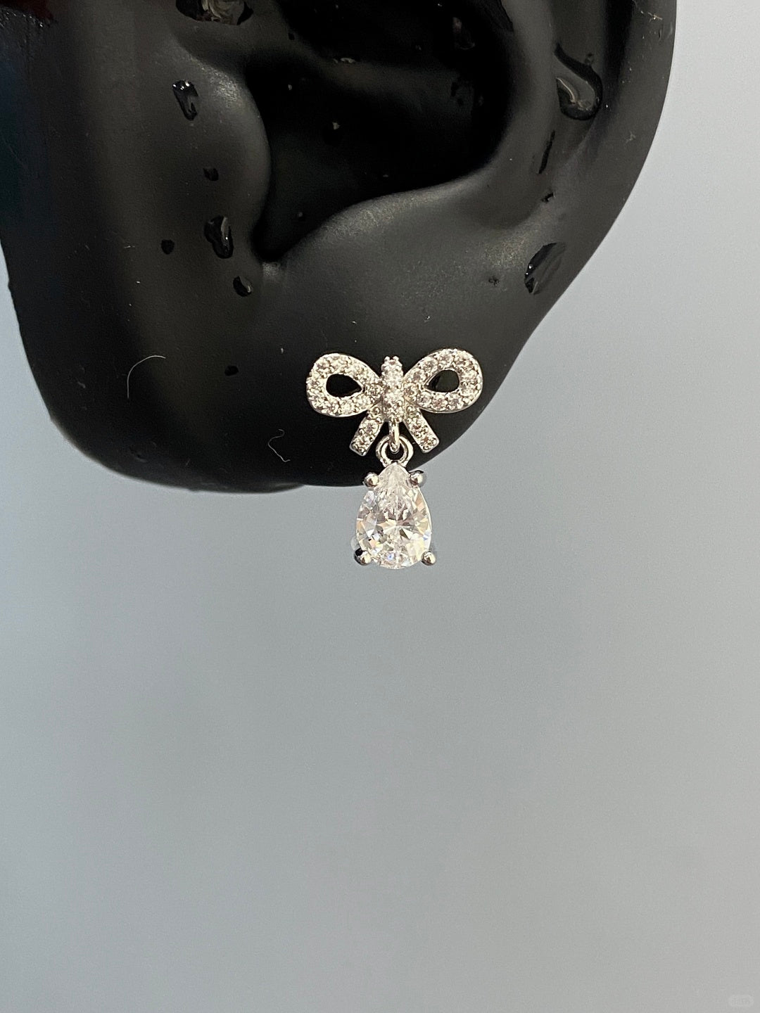 Bow Drop Helix Earrings