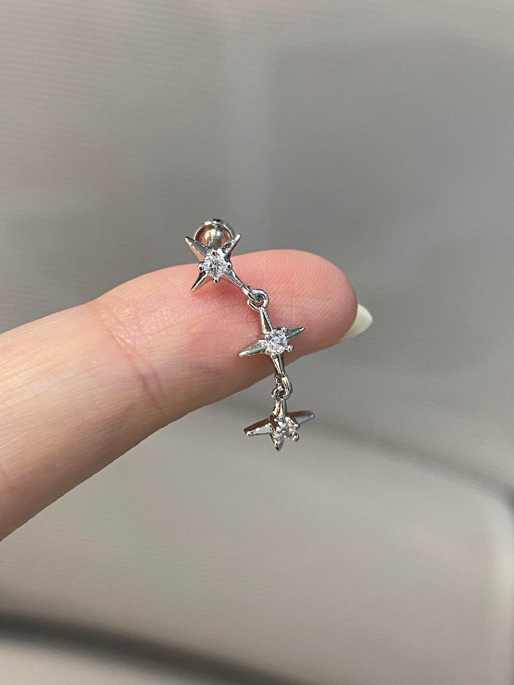 Ternary Stars Helix Earrings