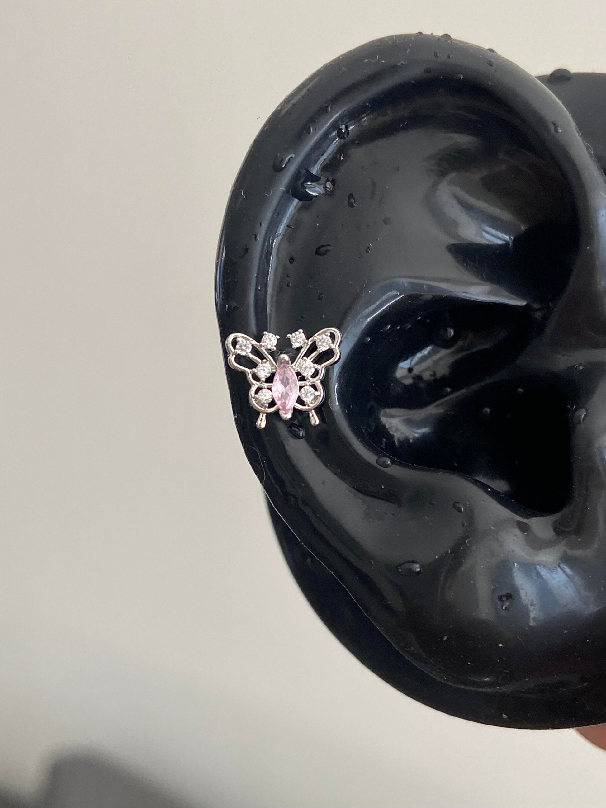 Rosa Butterfly Helix Earrings
