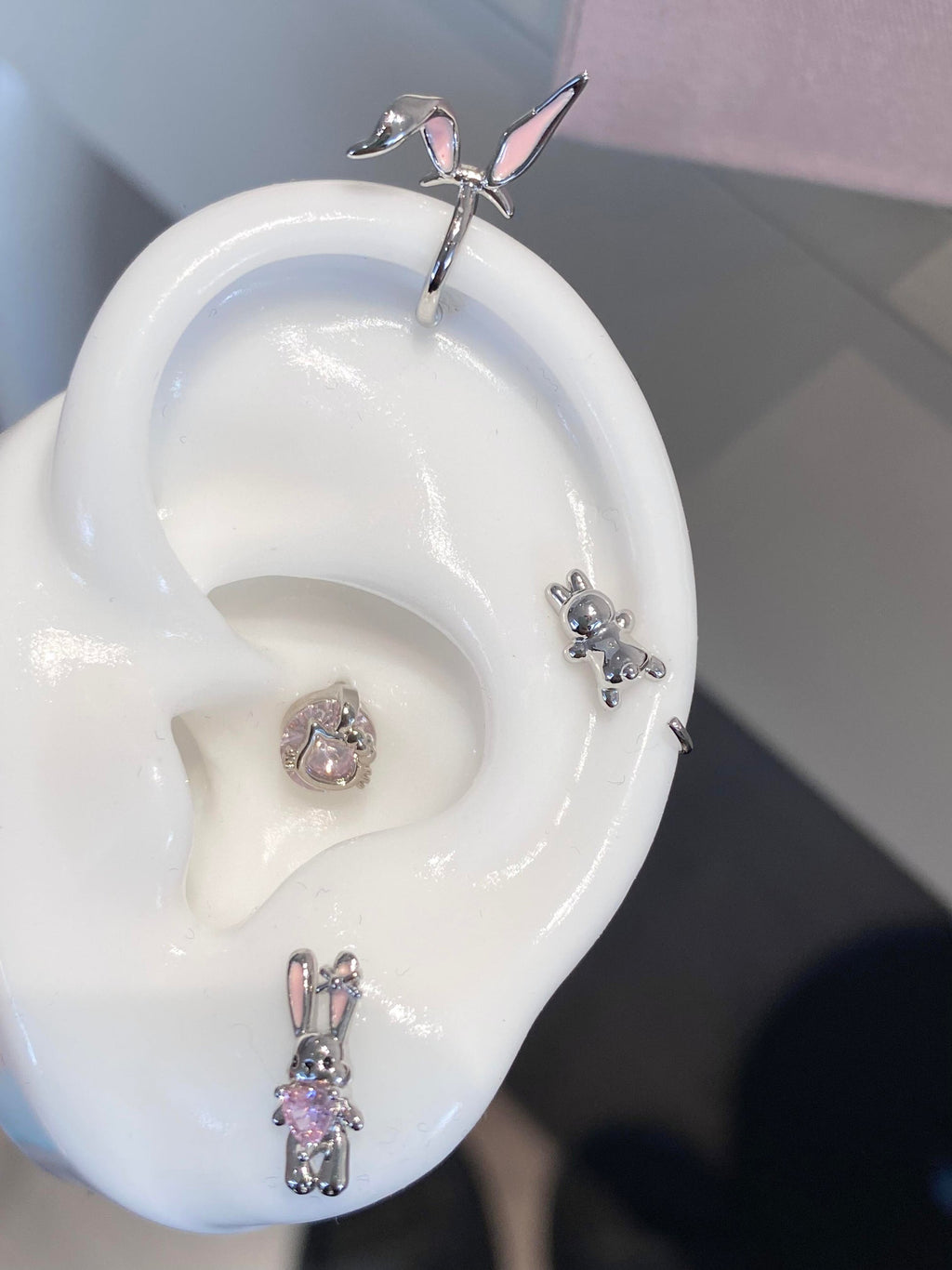 Bunny Ears Cuff Helix Earrings