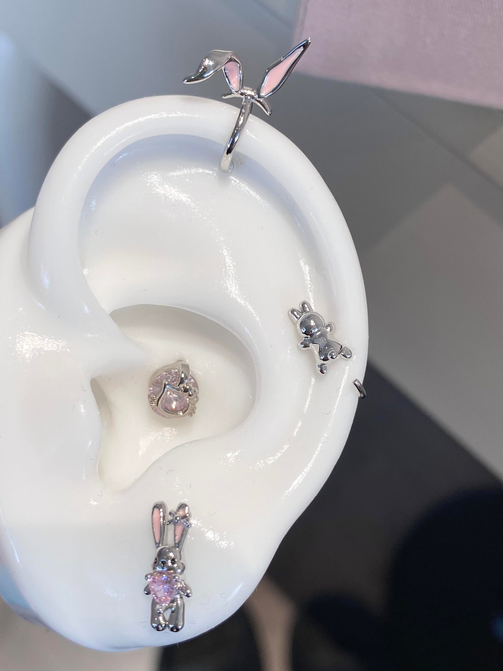 Bunny Ears Cuff Helix Earrings
