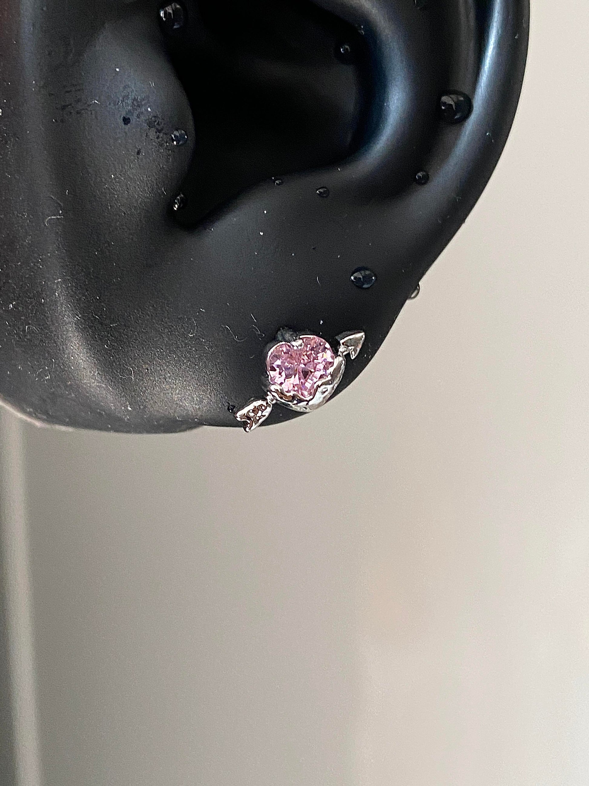 Bow Pierce Helix Earrings
