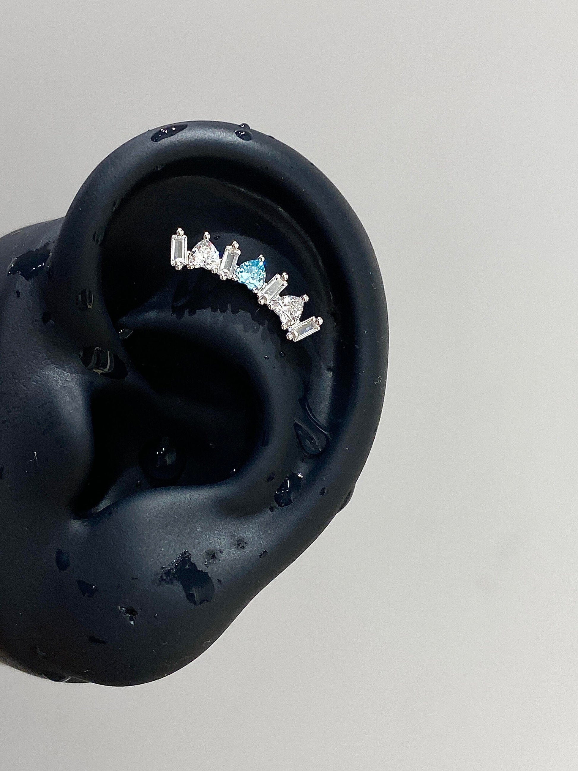 Heart Arc Helix Earrings