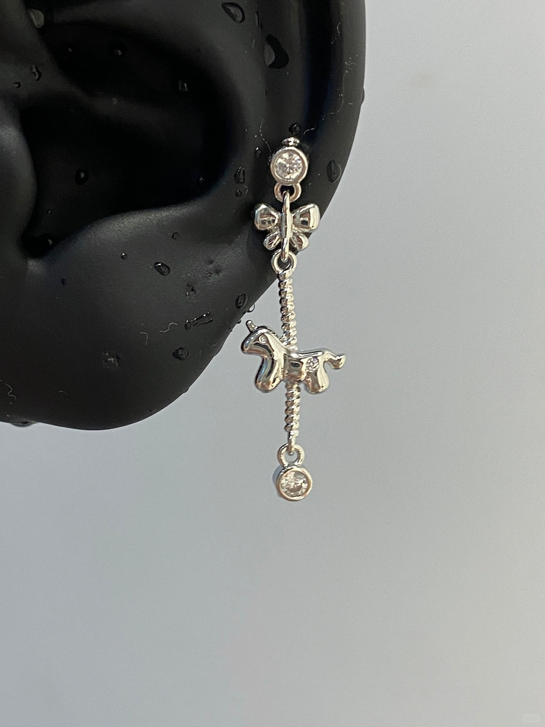 Dainty Pony Helix Earrings