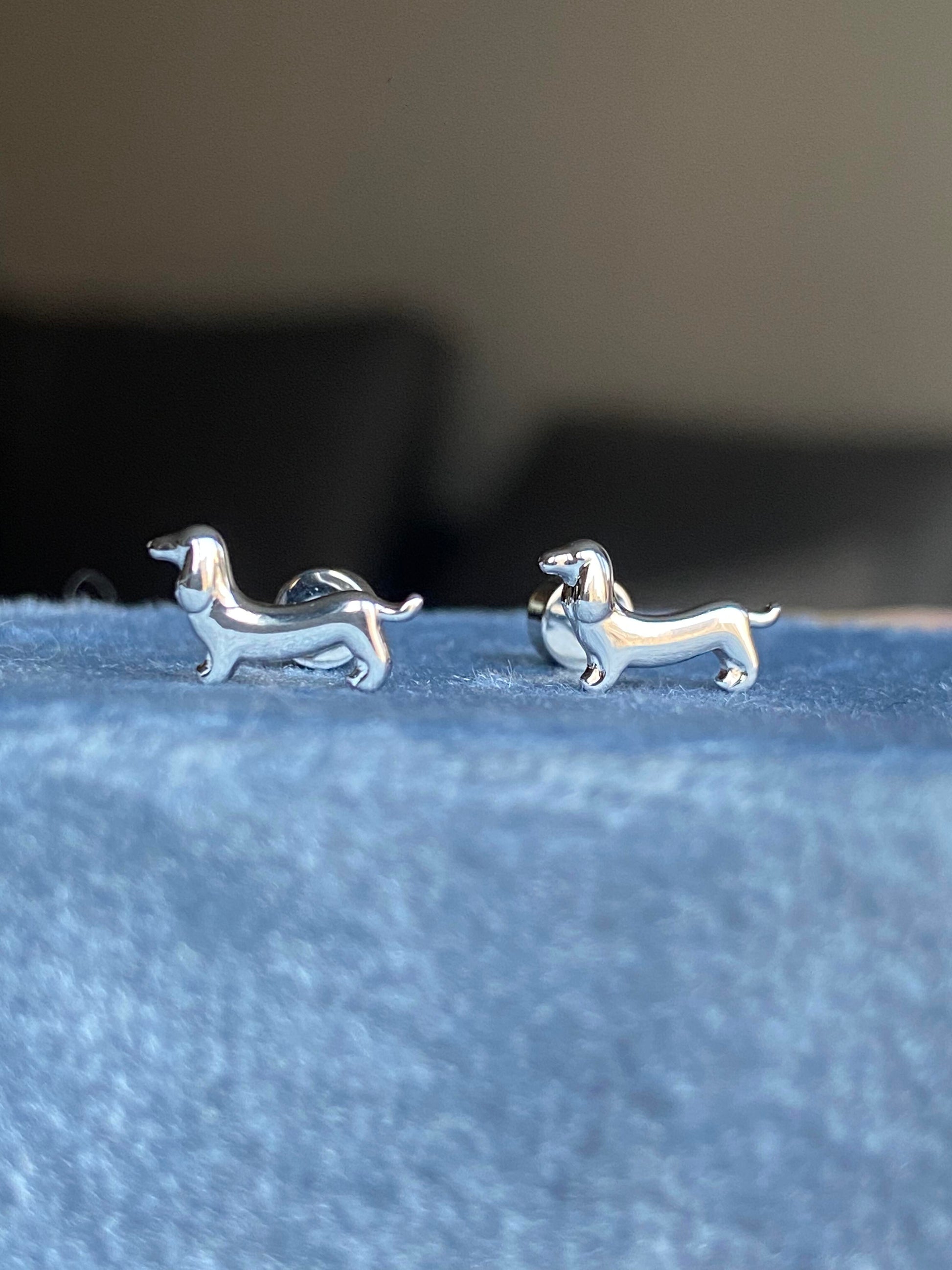 Dachshund Puppy Helix Earrings