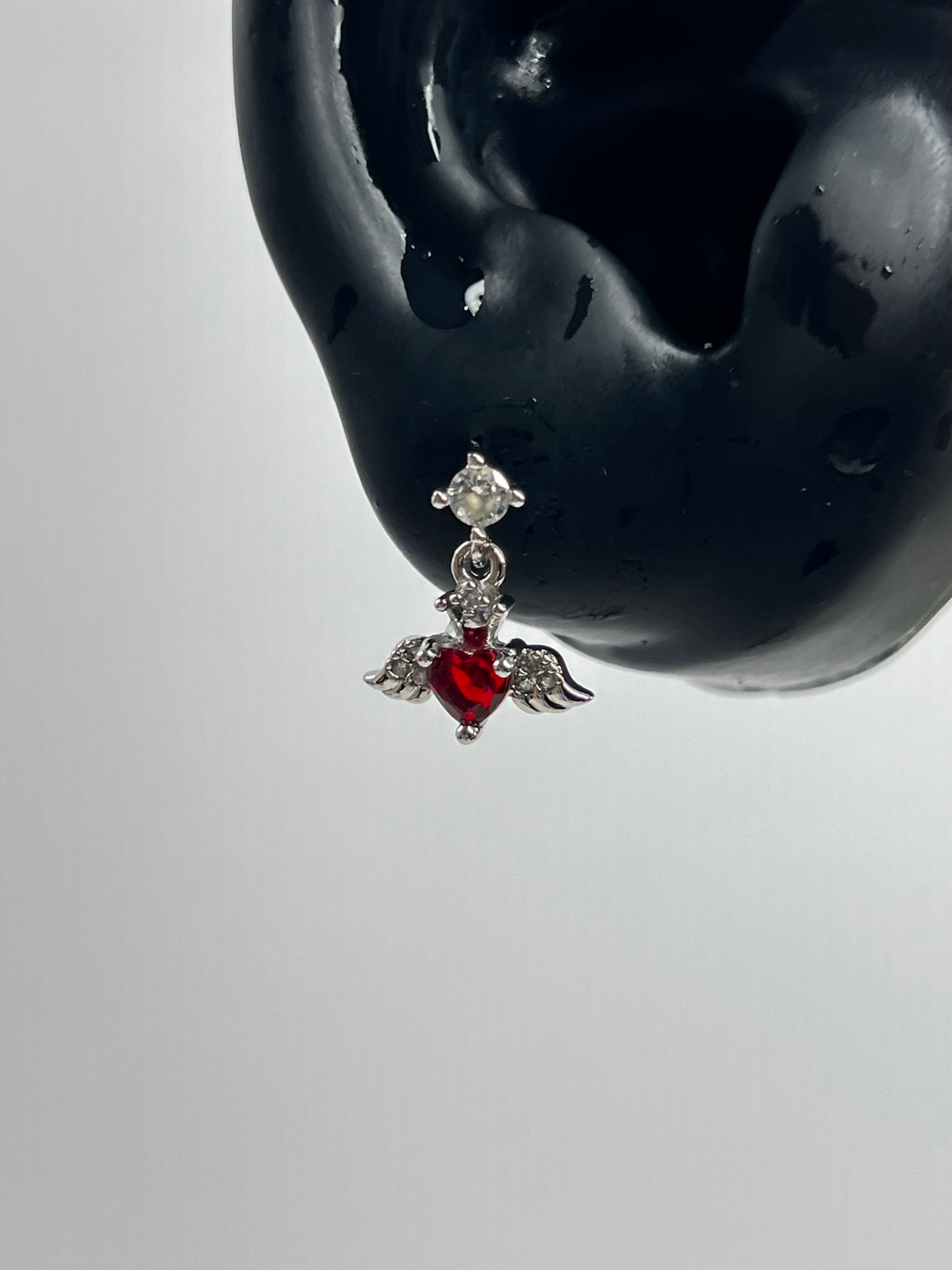 Crimson Wings Helix Earrings