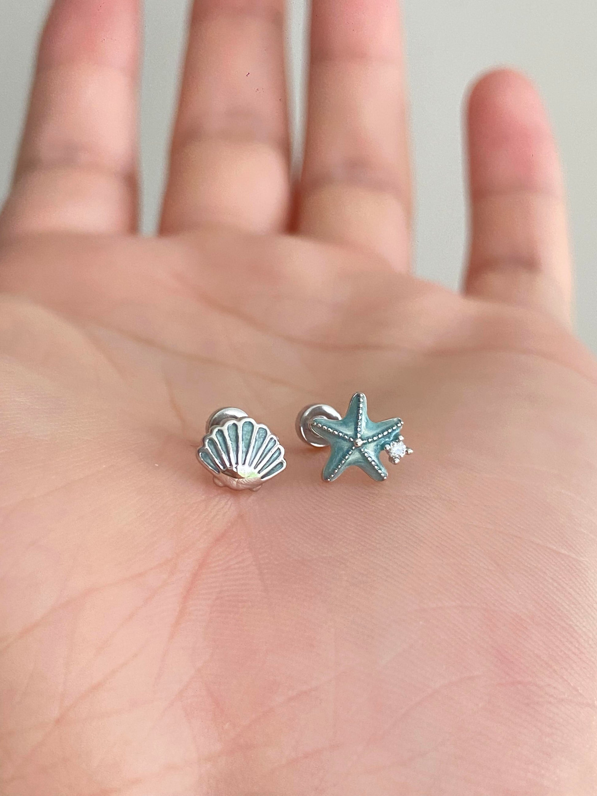 Coral Kiss Helix Earrings
