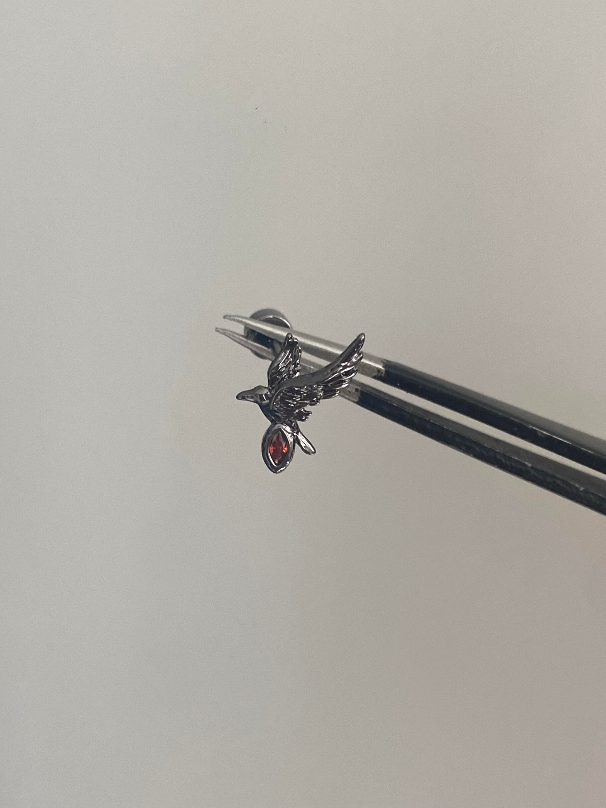 Raven Spark Helix Earrings