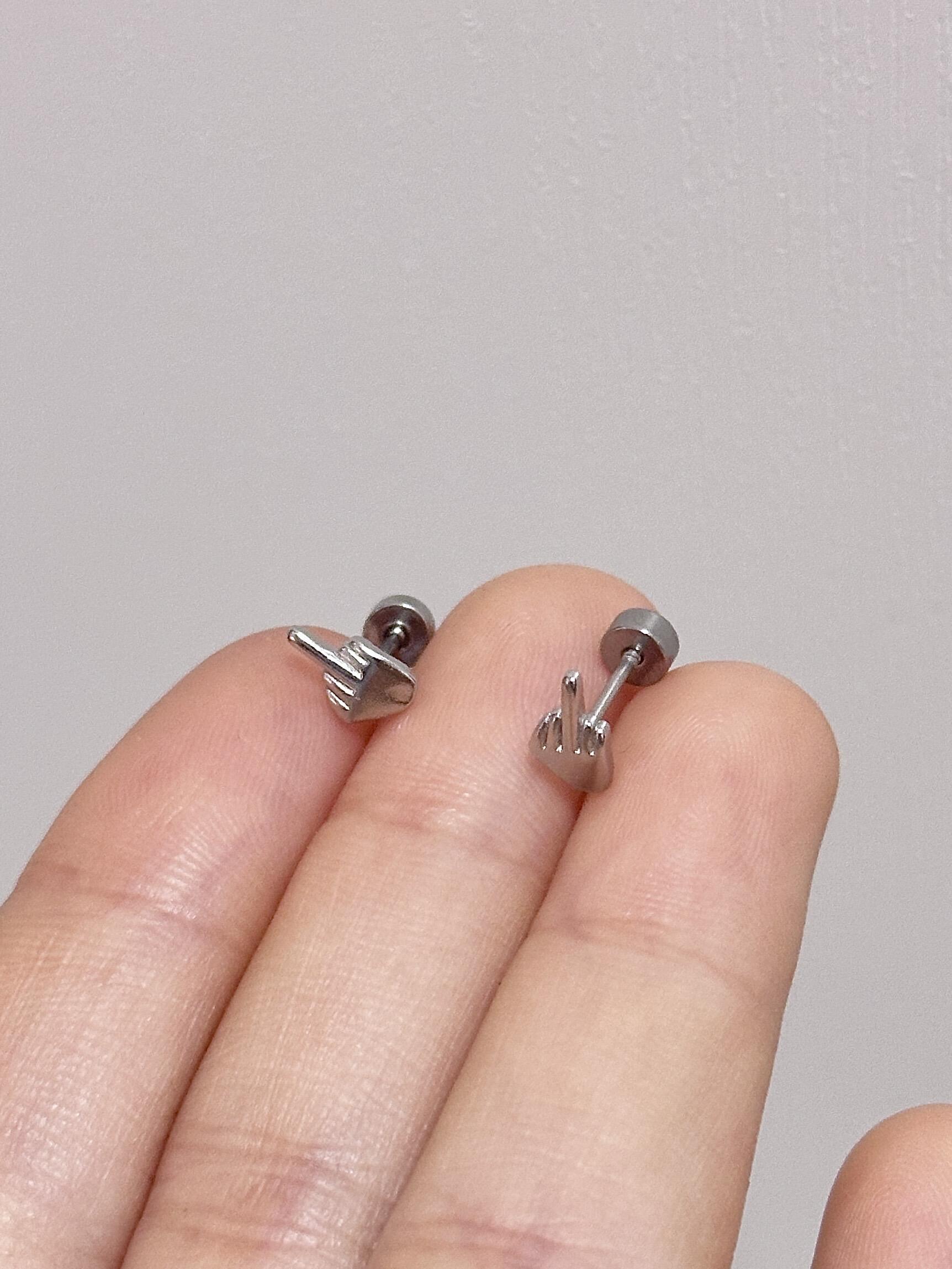Middle finger Earrings