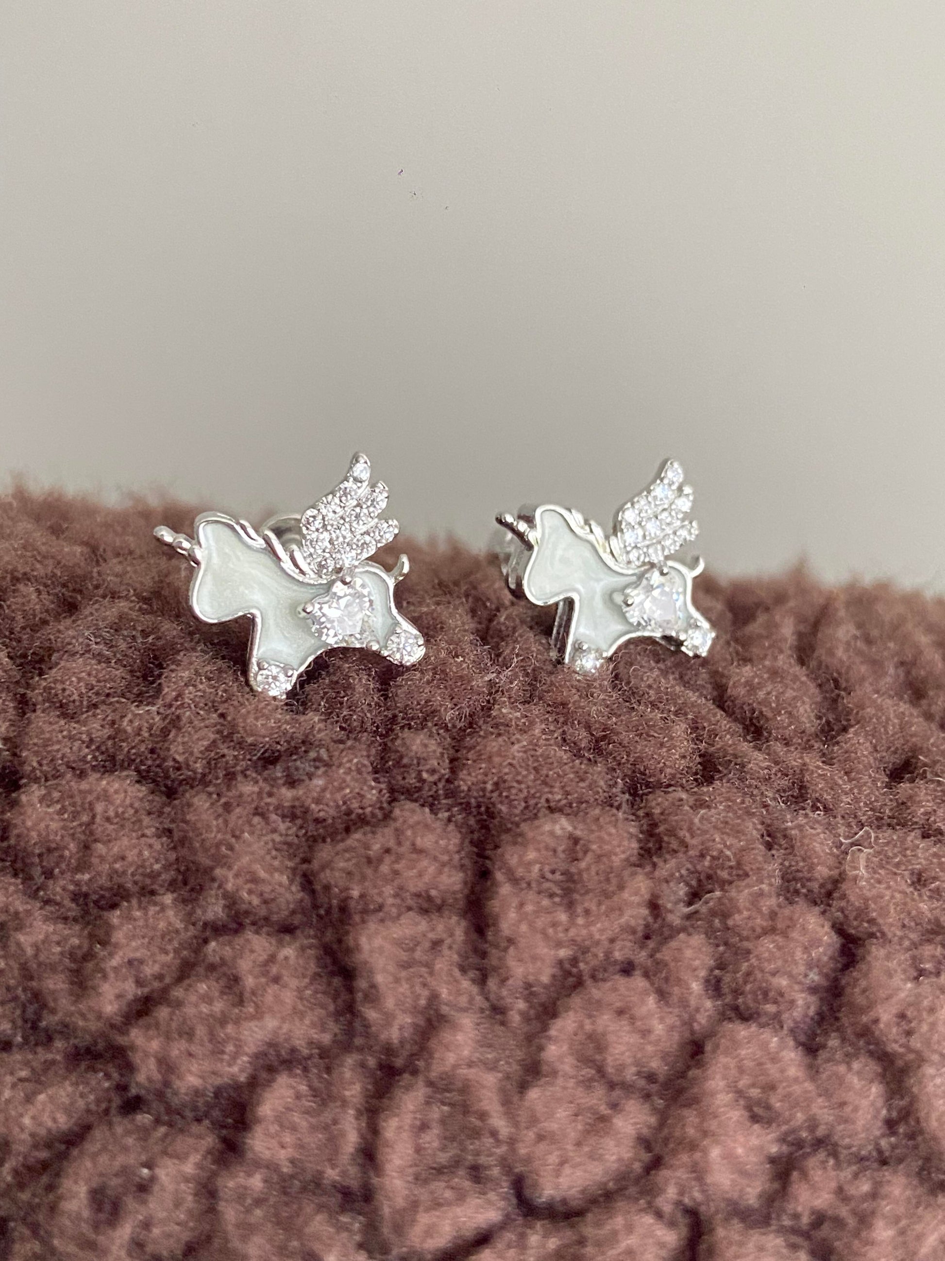 Mystic Unicorn Helix Earrings