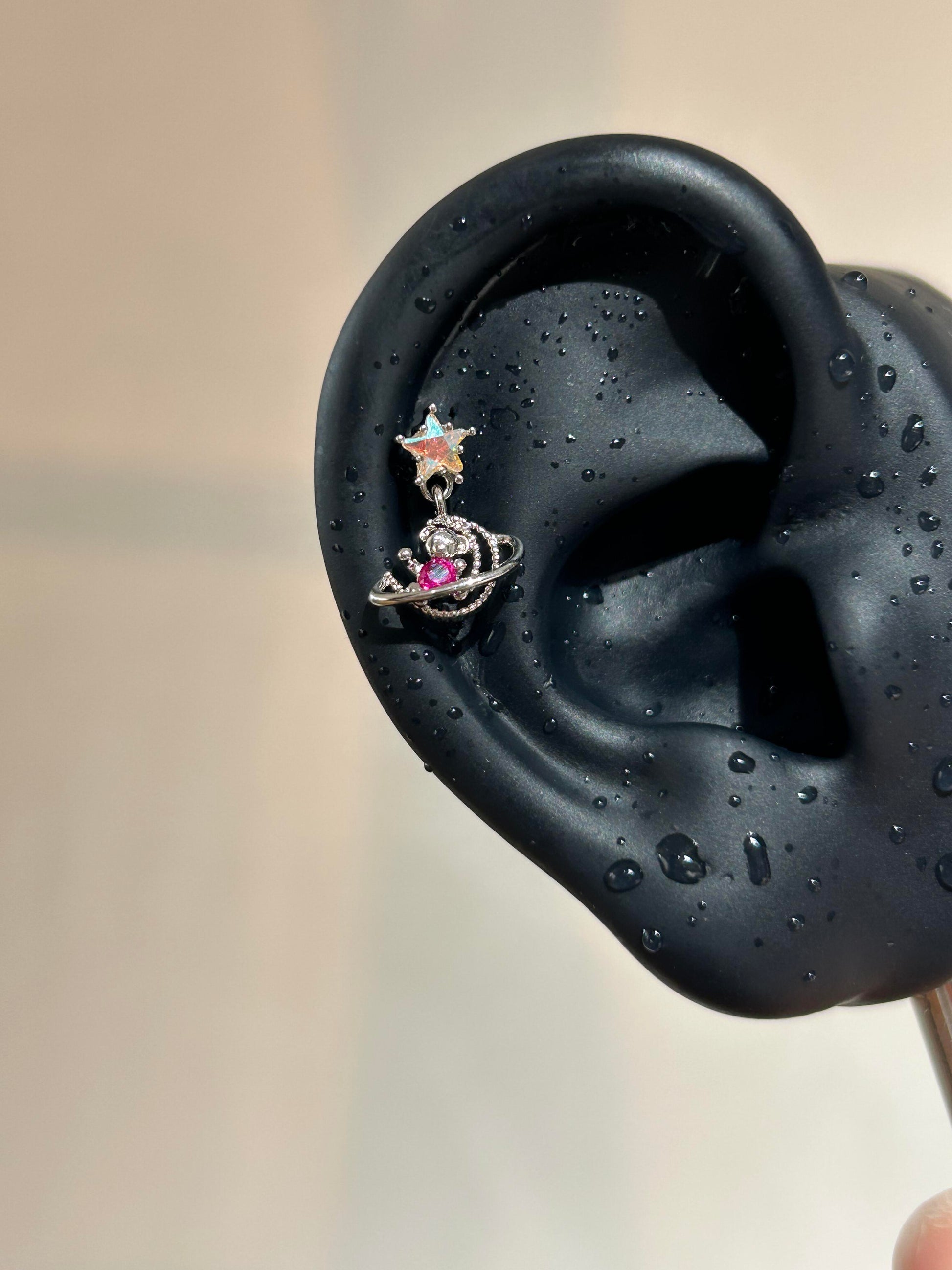 Cosmic Bear Helix Earrings