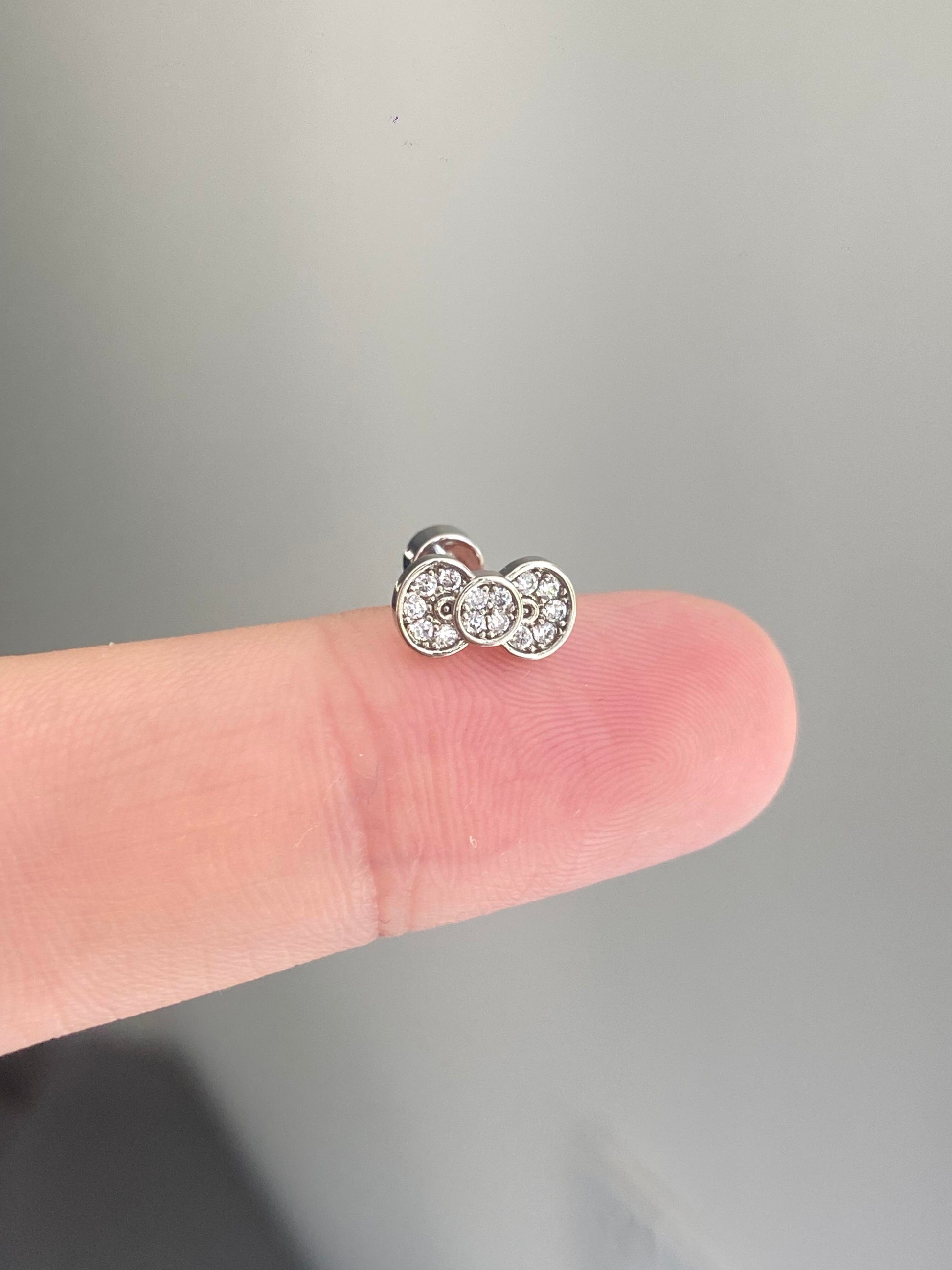 Kitty Bow Helix Earrings