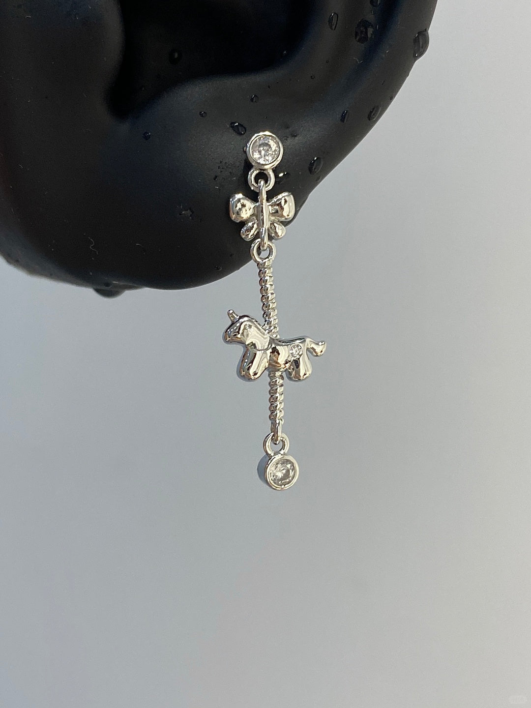 Dainty Pony Helix Earrings