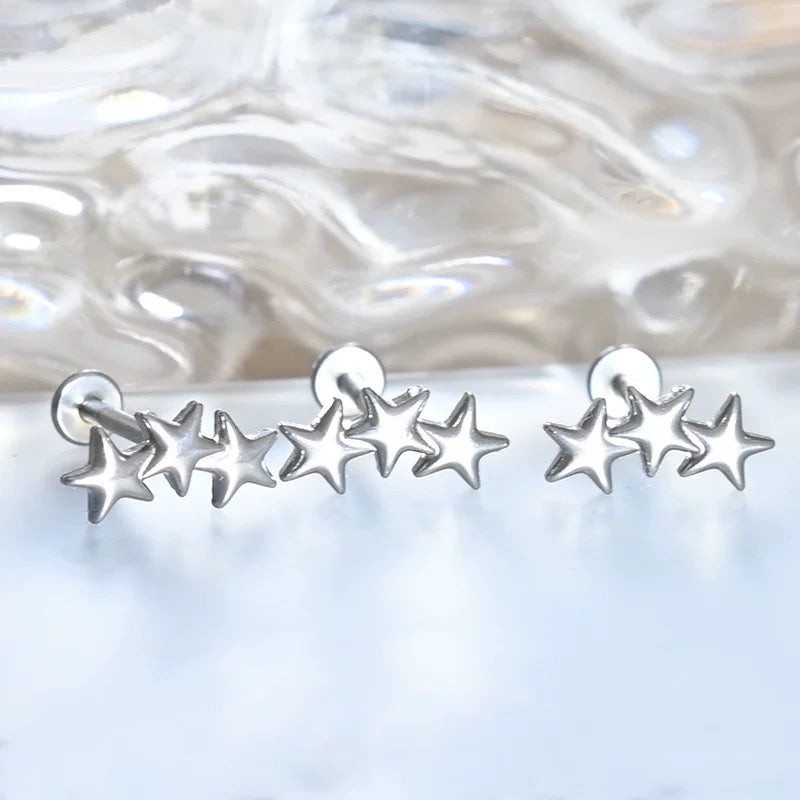 Trinity Stars Lip Stud
