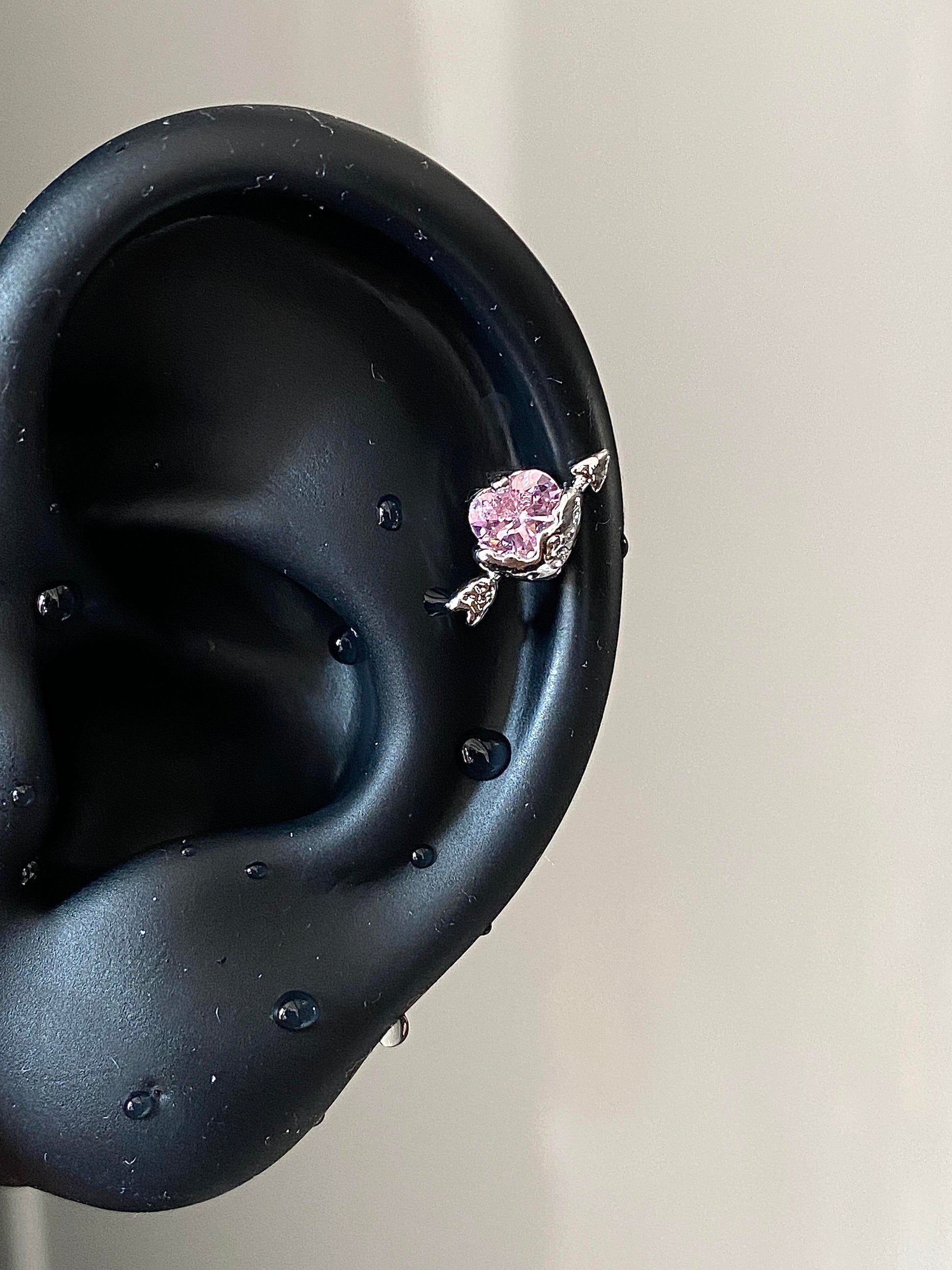 Bow Pierce Helix Earrings