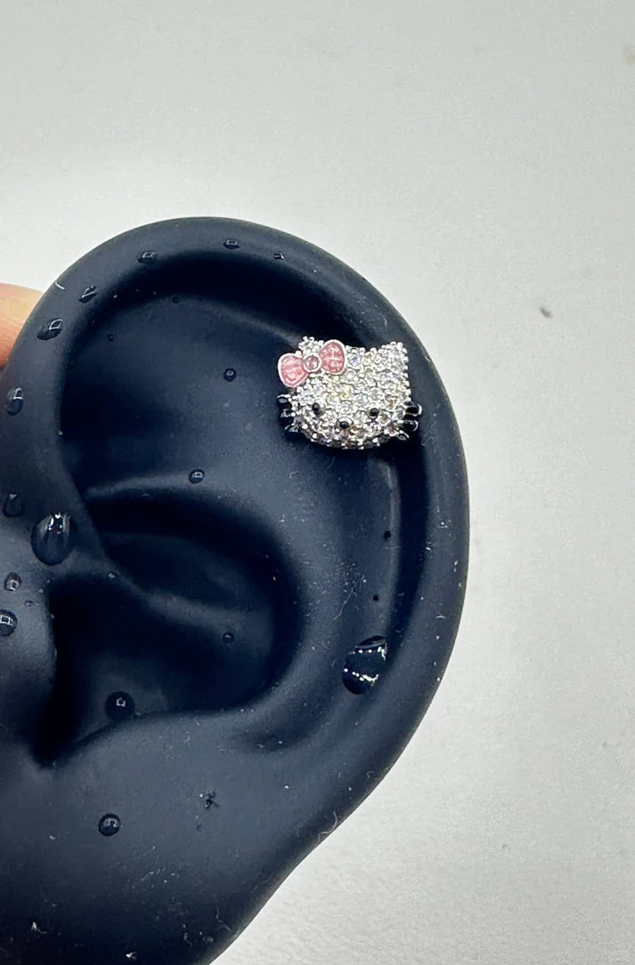 Kitty Glint Helix Earrings