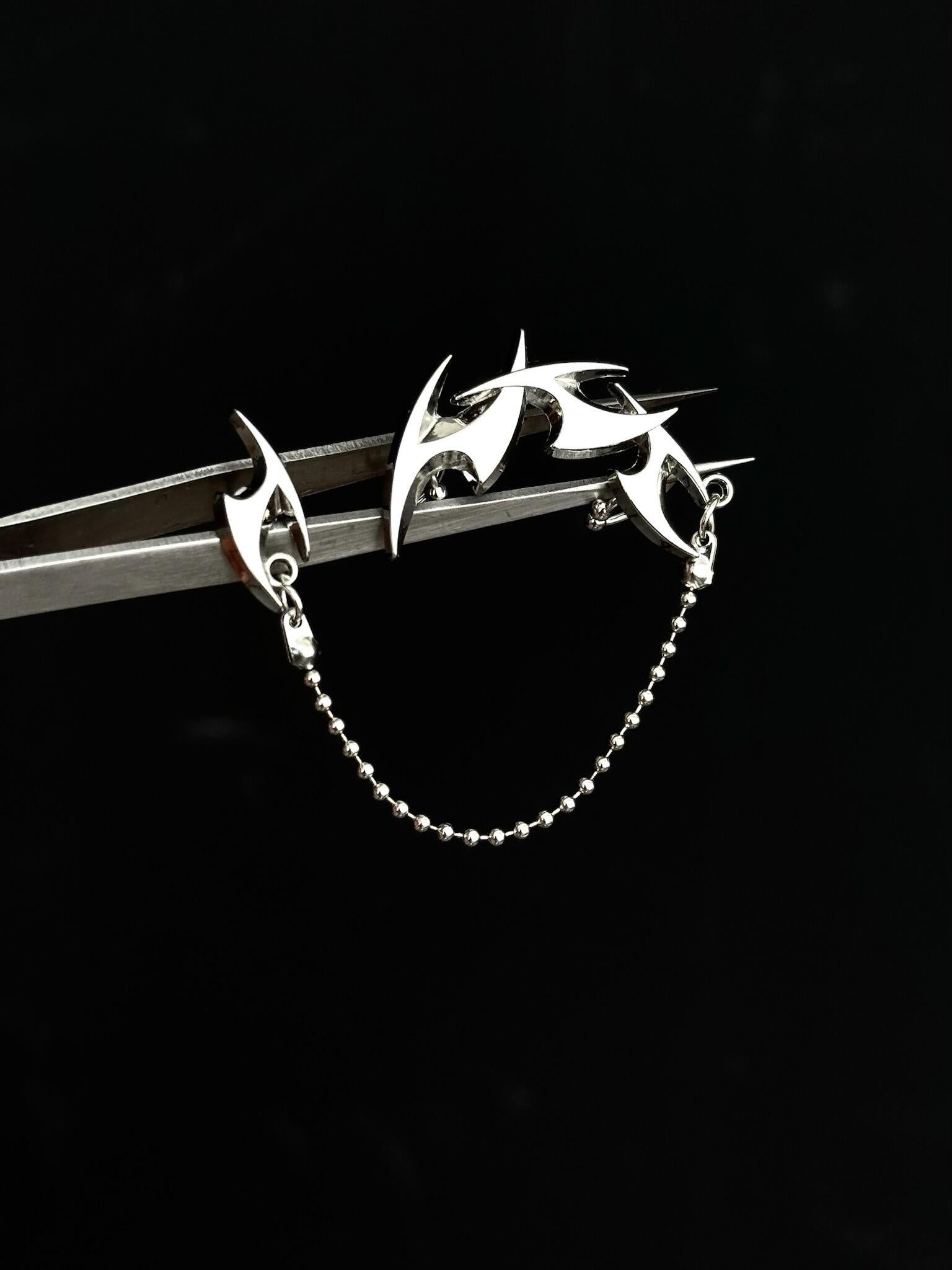 Razorwing Chain Earrings