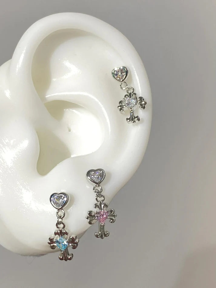 Divine Drop Helix Earrings