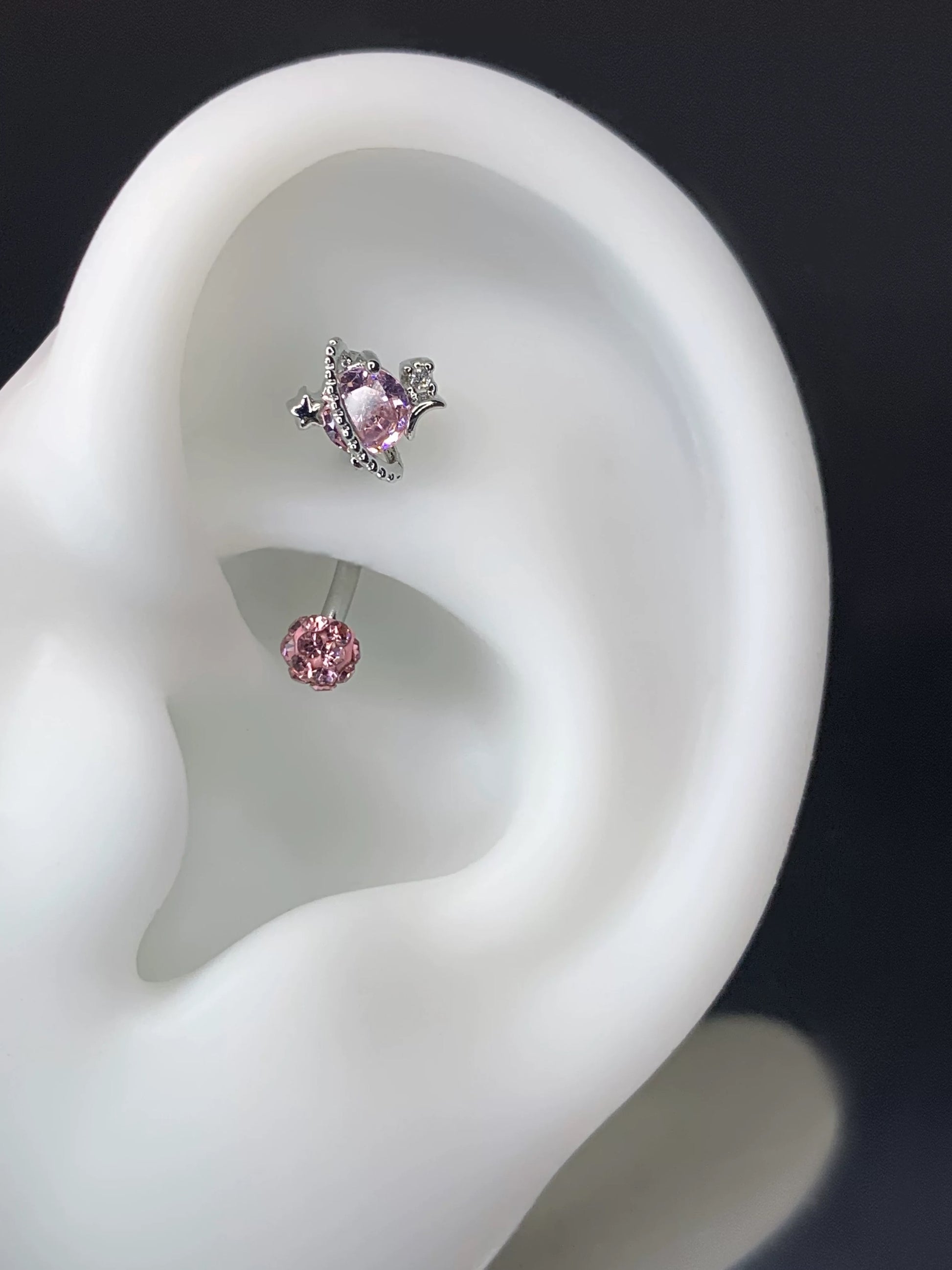 Celestial Planet Rook / Daith Earrings