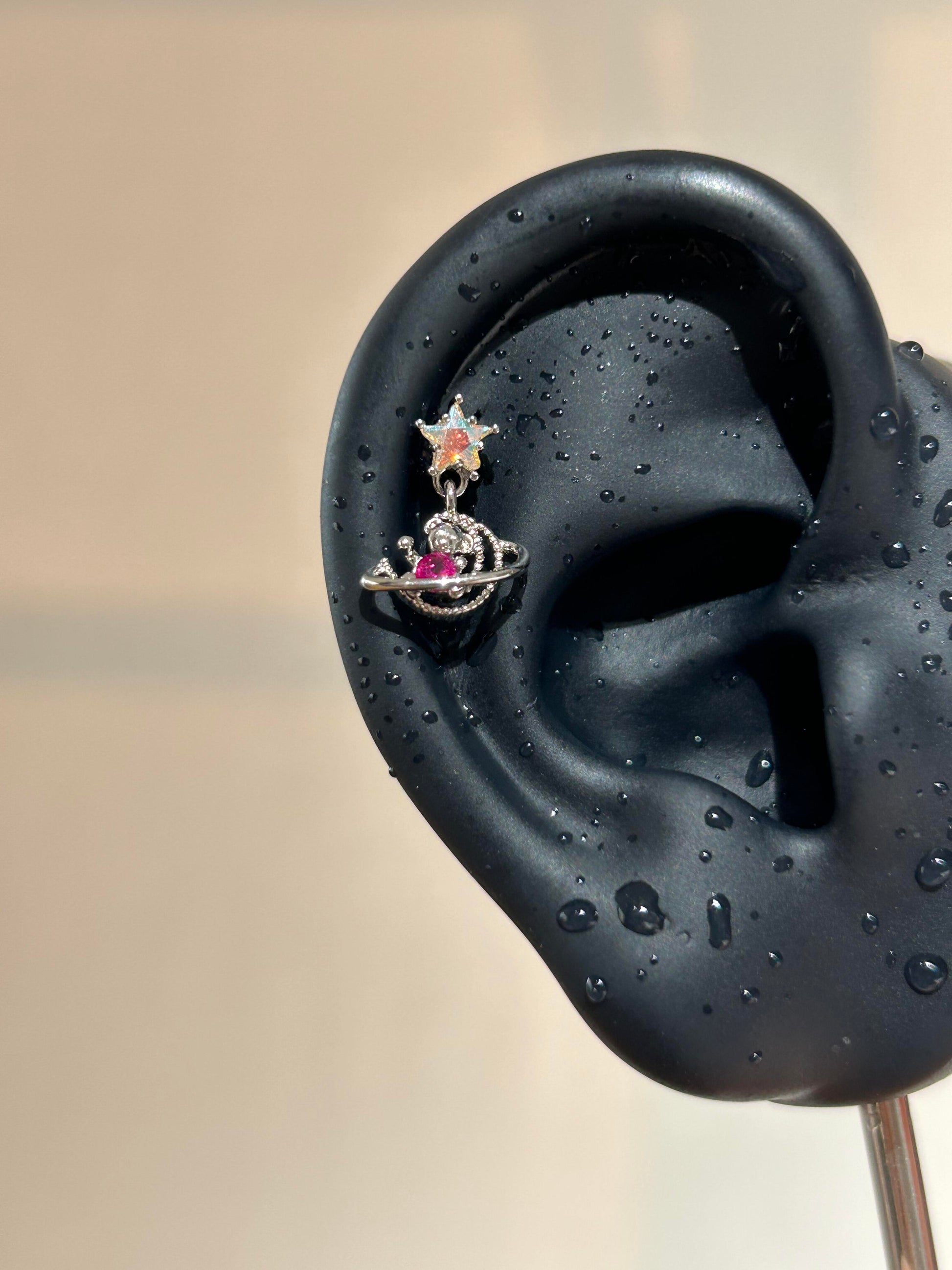 Cosmic Bear Helix Earrings