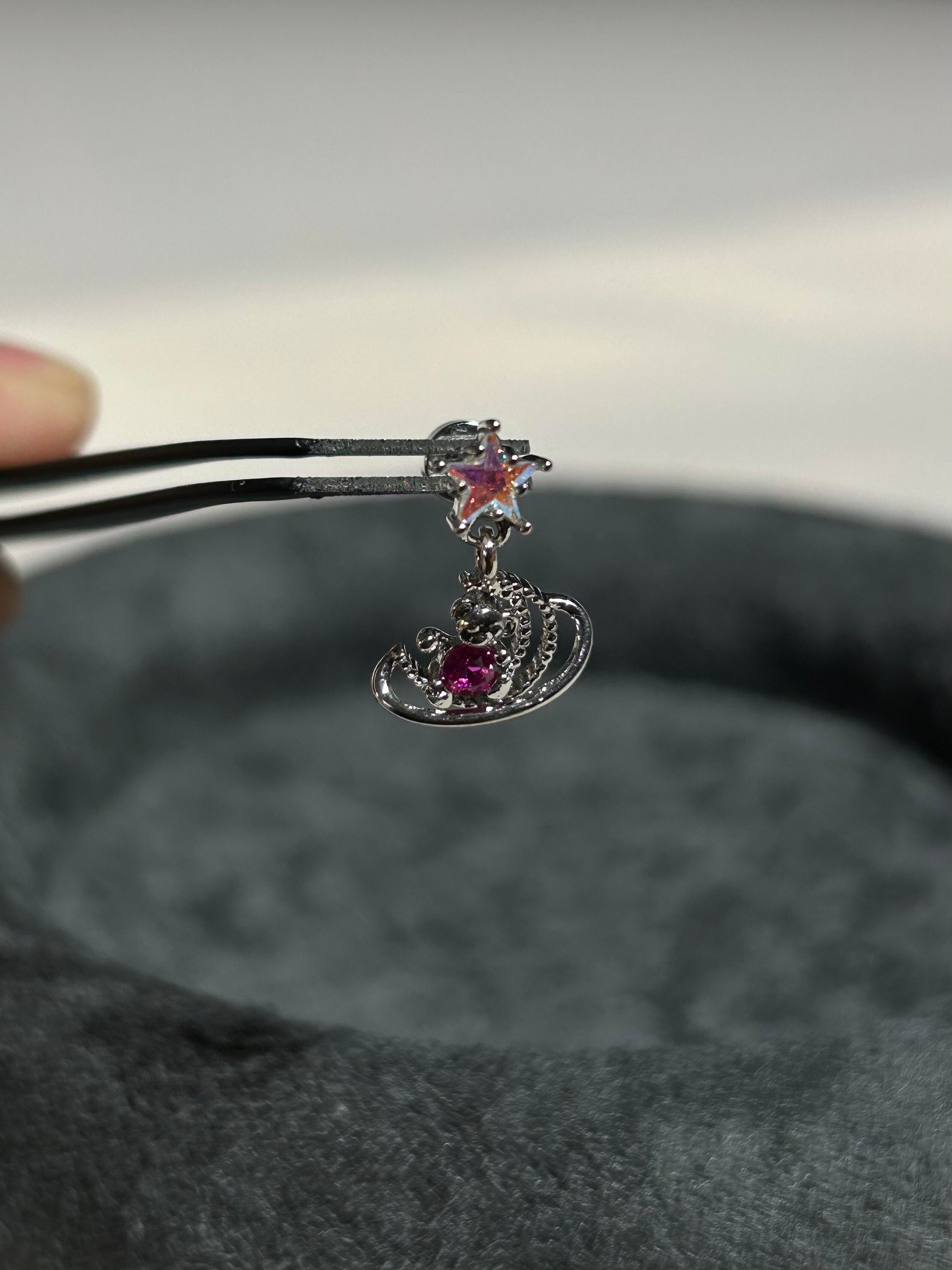Cosmic Bear Helix Earrings