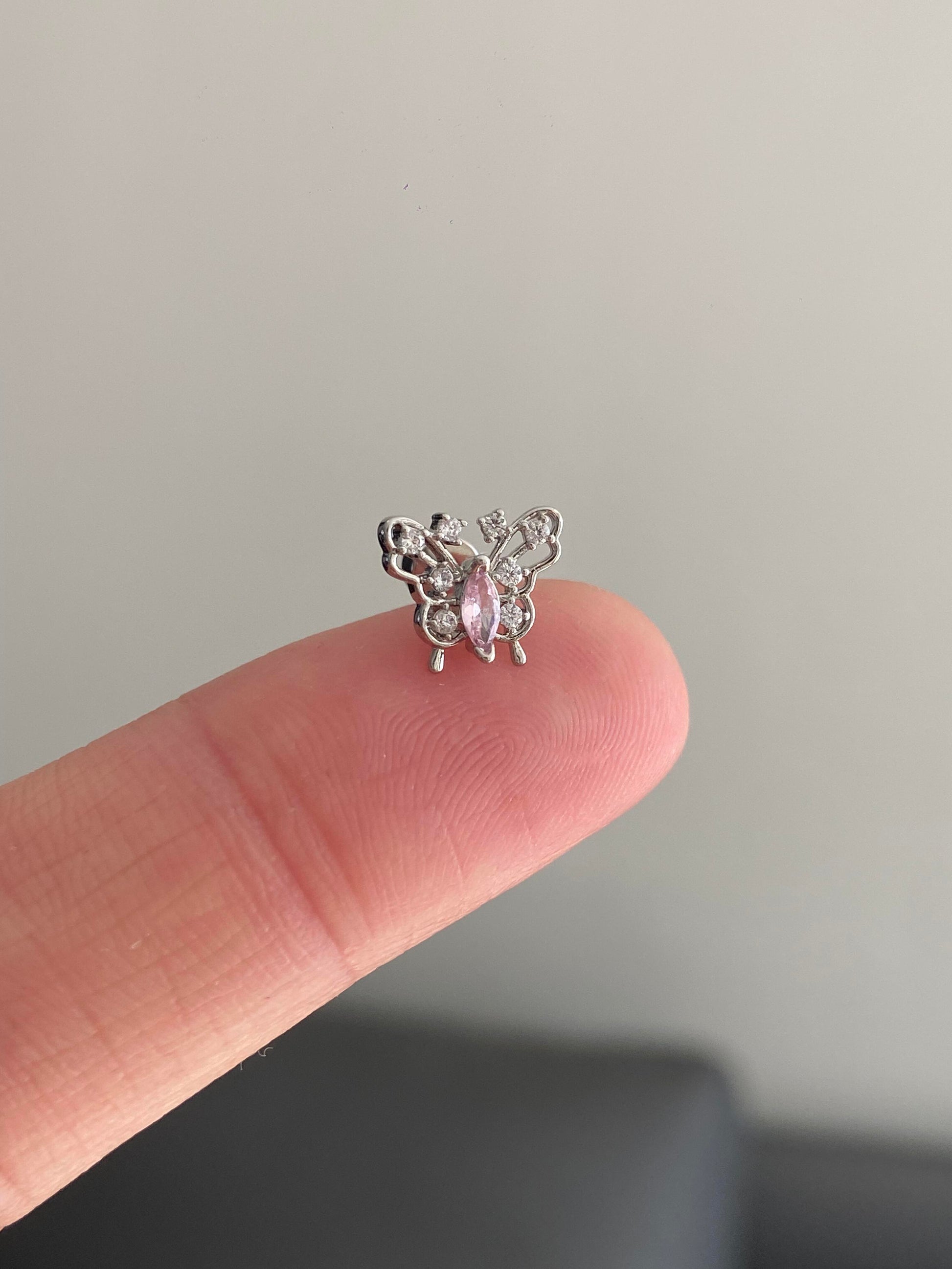 Rosa Butterfly Helix Earrings