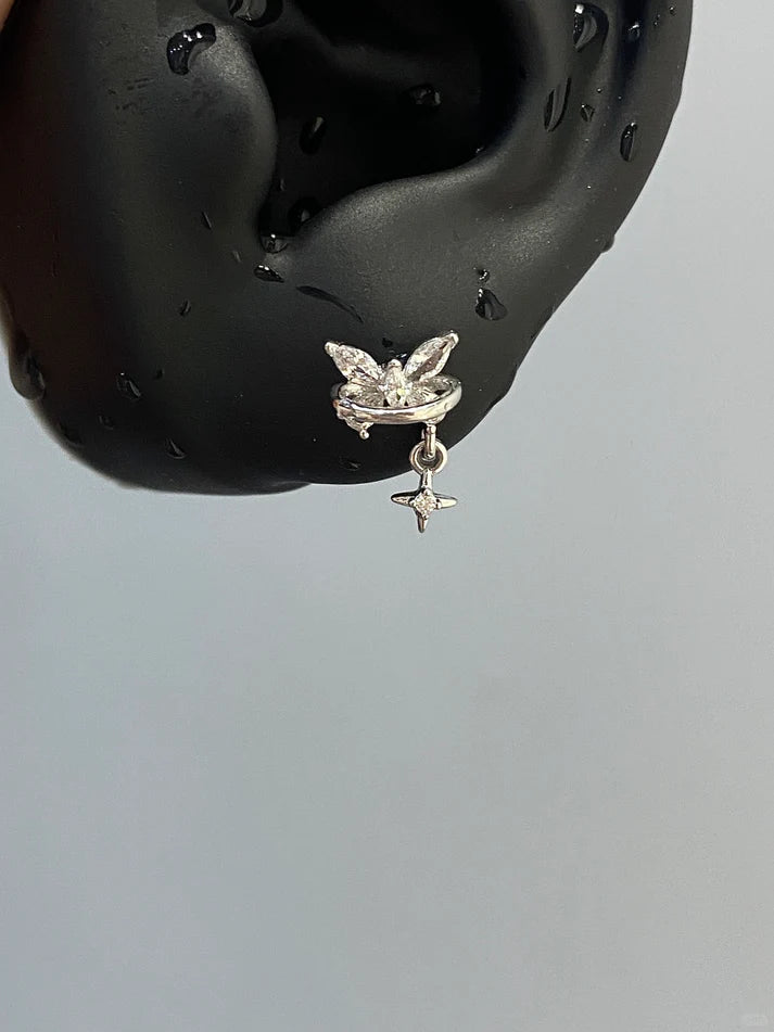 Flora Butterfly Helix Earrings